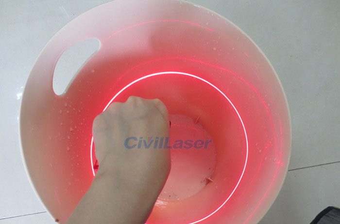 360º Omnibearing HD وحدة الليزر 635nm 20mW Red Line 24mm*36mm